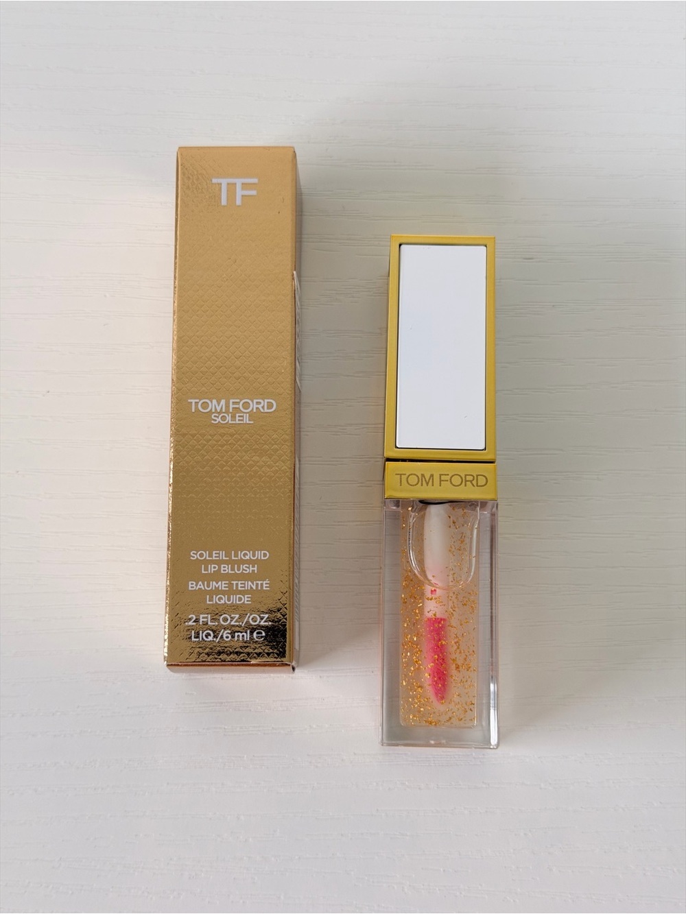 Brand New Tom Ford Soleil Liquid Lip Blush — Gold with Pink Tint
